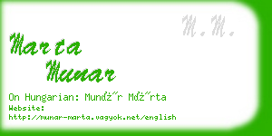 marta munar business card